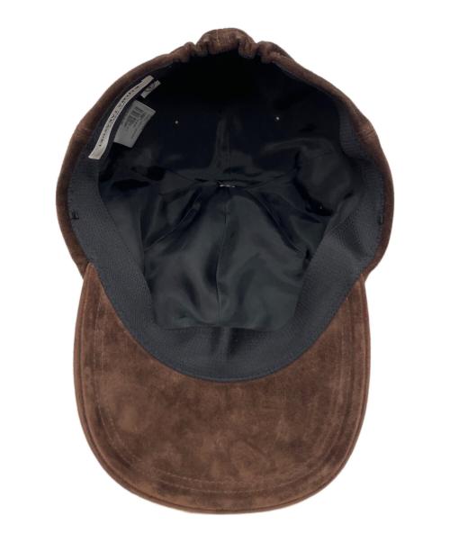 kijima takayuki（キジマタカユキ）kijima takayuki (キジマタカユキ) CALF SUEDE 6PANEL CAP ブラウン サイズ:３の古着・服飾アイテム