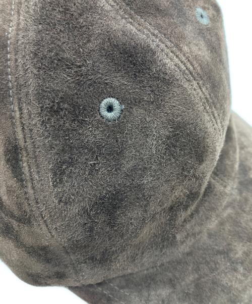 kijima takayuki（キジマタカユキ）kijima takayuki (キジマタカユキ) CALF SUEDE 6PANEL CAP ブラウン サイズ:３の古着・服飾アイテム