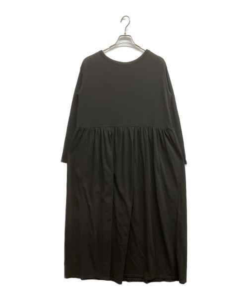 AKTE（アクテ）AKTE (アクテ) リラックスカットソーワンピース ブラック サイズ:Freeの古着・服飾アイテム
