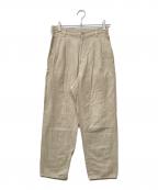 Ron Hermanロンハーマン）の古着「コットンリネンタックパンツ」｜ベージュ
