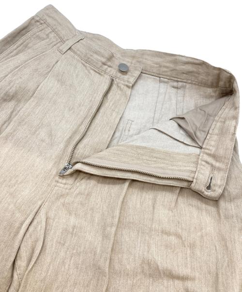 Ron Herman（ロンハーマン）Ron Herman (ロンハーマン) コットンリネンタックパンツ ベージュ サイズ:Sの古着・服飾アイテム