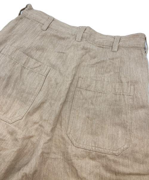 Ron Herman（ロンハーマン）Ron Herman (ロンハーマン) コットンリネンタックパンツ ベージュ サイズ:Sの古着・服飾アイテム