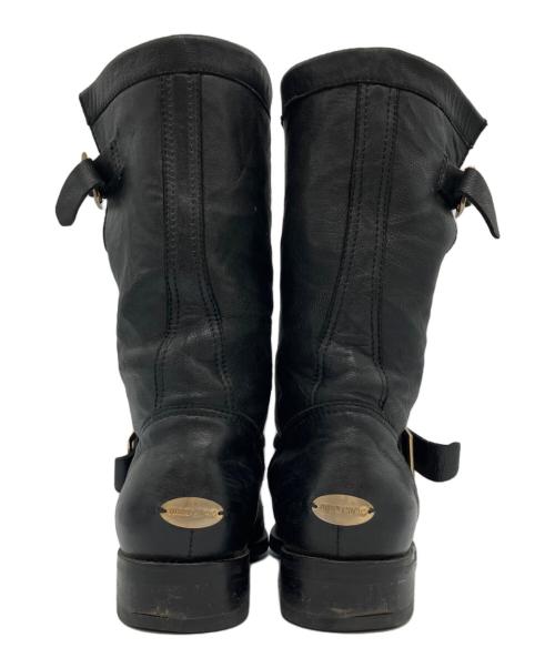 JIMMY CHOO（ジミーチュウ）JIMMY CHOO (ジミーチュウ) YOUTH ユース ショート エンジニア ブーツ ブラック サイズ:36 1/2の古着・服飾アイテム