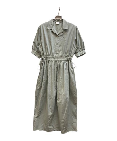 MANOF（マノフ）MANOF (マノフ) TYPEWRITER GATHER ONE PIECE/88112-5142 グリーン サイズ:Ⅿ 未使用品の古着・服飾アイテム
