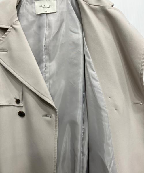 PUBLIC TOKYO（パブリックトウキョウ）PUBLIC TOKYO (パブリックトウキョウ) アーバンヨークトレンチコート グレー サイズ:2の古着・服飾アイテム