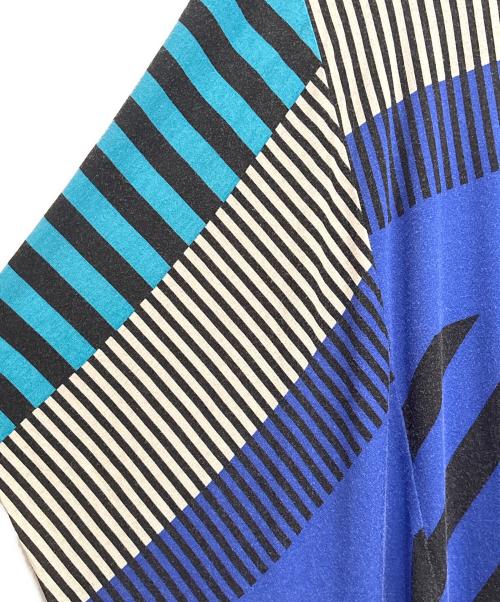 ISSEY MIYAKE（イッセイミヤケ）ISSEY MIYAKE (イッセイミヤケ) 幾何学模様 アシンメトリー サルエルパンツ マルチカラー サイズ:2の古着・服飾アイテム