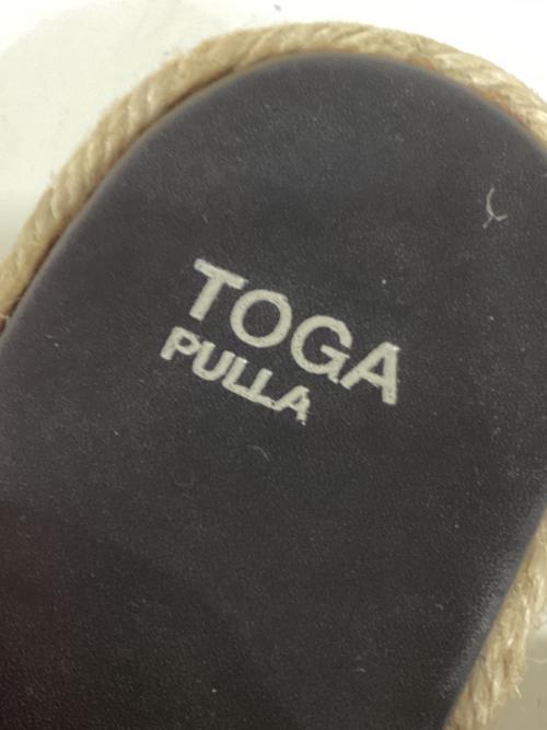 TOGA PULLA（トーガ プルラ）TOGA PULLA (トーガ プルラ) アンクルストラップエスパドリーユサンダル ブラック サイズ:39の古着・服飾アイテム