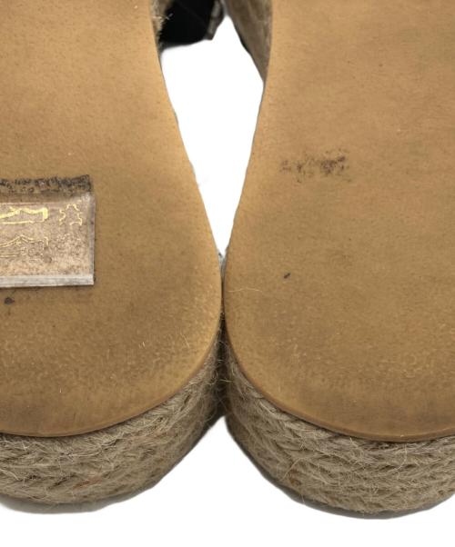 TOGA PULLA（トーガ プルラ）TOGA PULLA (トーガ プルラ) アンクルストラップエスパドリーユサンダル ブラック サイズ:39の古着・服飾アイテム