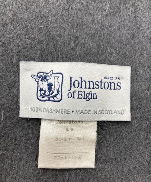 JOHNSTONS OF ELGIN（ジョンストンズオブエルガン）JOHNSTONS OF ELGIN (ジョンストンズオブエルガン) カシミヤストール グレーの古着・服飾アイテム