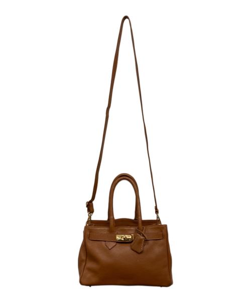 AULENTTI（オウレンティ）AULENTTI (オウレンティ) 2ＷAYレザートートバッグ ブラウン サイズ:下記参照の古着・服飾アイテム