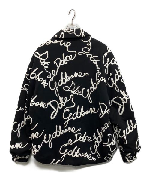 DOLCE & GABBANA（ドルチェ＆ガッバーナ）DOLCE & GABBANA (ドルチェ＆ガッバーナ) リバーシブル中綿ロゴジャケット ブラック サイズ:Lの古着・服飾アイテム