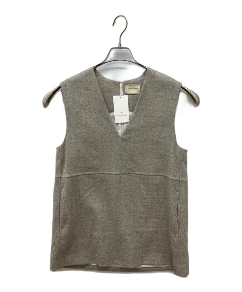 UNITED ARROWS（ユナイテッドアローズ）UNITED ARROWS (ユナイテッドアローズ) 3COL メランジ ツイードベスト ベージュ サイズ:FREE 未使用品の古着・服飾アイテム