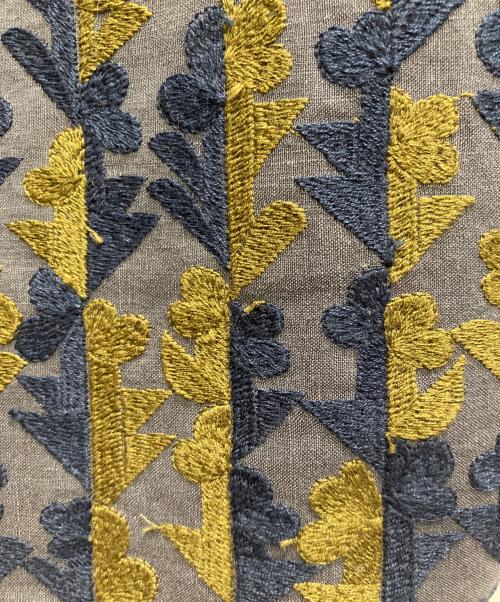 mina perhonen（ミナ ペルホネン）mina perhonen (ミナ ペルホネン) twin flower egg bag グレーの古着・服飾アイテム