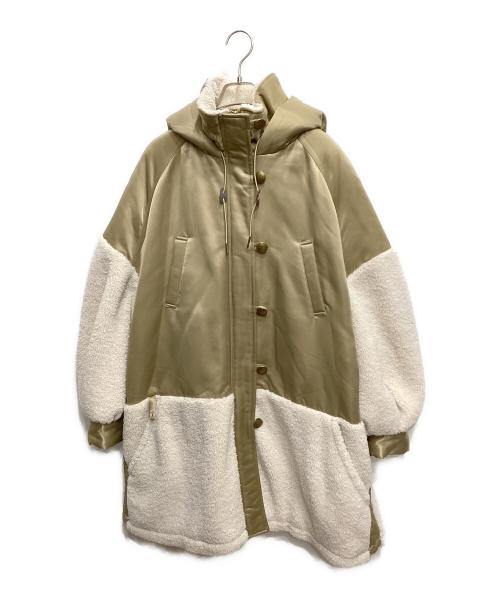ETRE TOKYO（エトレトウキョウ）ETRE TOKYO (エトレトウキョウ) ボア切替コート ベージュ サイズ:Mの古着・服飾アイテム
