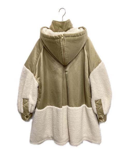 ETRE TOKYO（エトレトウキョウ）ETRE TOKYO (エトレトウキョウ) ボア切替コート ベージュ サイズ:Mの古着・服飾アイテム