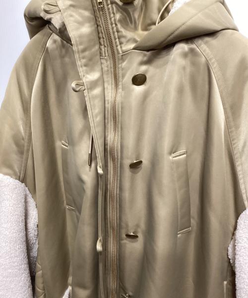 ETRE TOKYO（エトレトウキョウ）ETRE TOKYO (エトレトウキョウ) ボア切替コート ベージュ サイズ:Mの古着・服飾アイテム