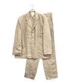 ARMANI JEANSアルマーニジーンズ）の古着「リネンセットアップスーツ」｜ベージュ