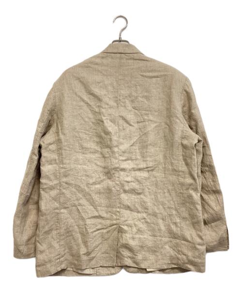ARMANI JEANS（アルマーニジーンズ）ARMANI JEANS (アルマーニジーンズ) リネンセットアップスーツ ベージュ サイズ:ジャケット52・パンツ44の古着・服飾アイテム