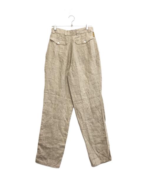 ARMANI JEANS（アルマーニジーンズ）ARMANI JEANS (アルマーニジーンズ) リネンセットアップスーツ ベージュ サイズ:ジャケット52・パンツ44の古着・服飾アイテム