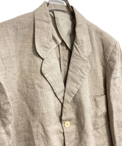 ARMANI JEANS（アルマーニジーンズ）ARMANI JEANS (アルマーニジーンズ) リネンセットアップスーツ ベージュ サイズ:ジャケット52・パンツ44の古着・服飾アイテム