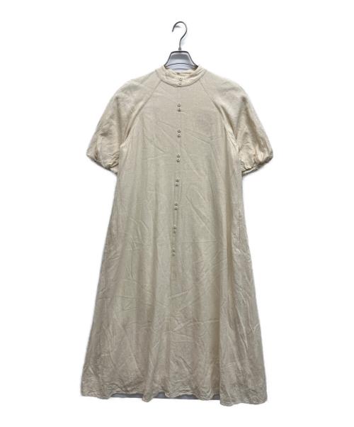 AWAHI（アワイ）awahi (アワイ) シルクワンピース ベージュ サイズ:Mの古着・服飾アイテム