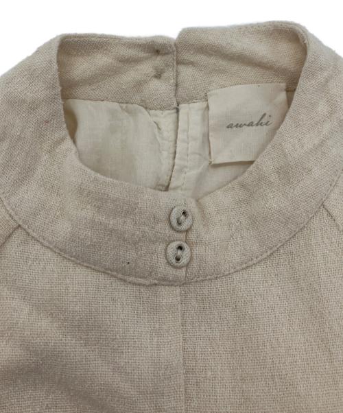 AWAHI（アワイ）awahi (アワイ) シルクワンピース ベージュ サイズ:Mの古着・服飾アイテム