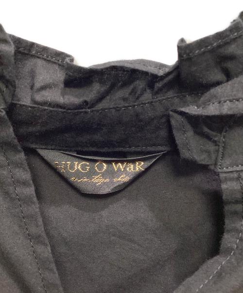 Hug O'War（ハグオーワー）Hug O'War (ハグオーワー) タイプライターティアードフリルブラウス ブラック サイズ:FREEの古着・服飾アイテム