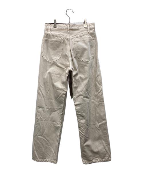 CLOTH&CROSS（クロスアンドクロス）CLOTH&CROSS (クロスアンドクロス) ハイウエストデニムパンツ アイボリー サイズ:Sの古着・服飾アイテム