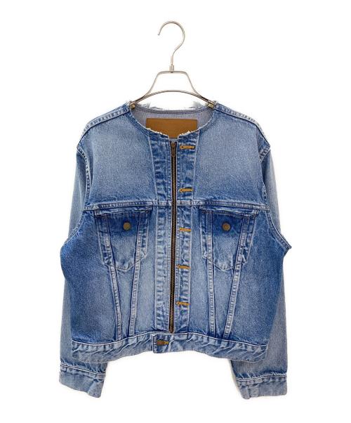 INSCRIRE（アンスクリア）INSCRIRE (アンスクリア) Denim Riders Jacket インディゴ サイズ:38の古着・服飾アイテム