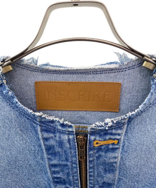 INSCRIRE（アンスクリア）INSCRIRE (アンスクリア) Denim Riders Jacket インディゴ サイズ:38の古着・服飾アイテム