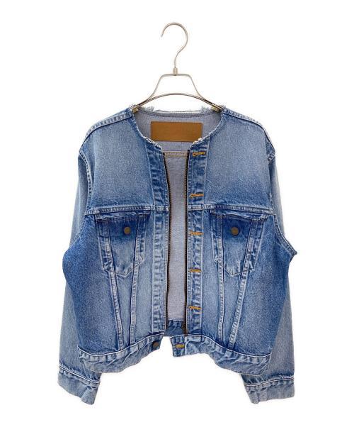 INSCRIRE（アンスクリア）INSCRIRE (アンスクリア) Denim Riders Jacket インディゴ サイズ:38の古着・服飾アイテム