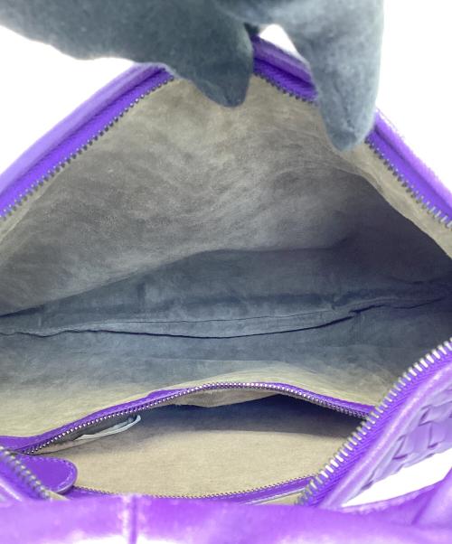 BOTTEGA VENETA（ボッテガベネタ）BOTTEGA VENETA (ボッテガベネタ) イントレチャートホーボーショルダーバッグ パープルの古着・服飾アイテム