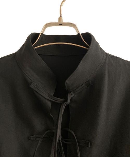 B Yohji Yamamoto（ビーヨウジヤマモト）B Yohji Yamamoto (ビーヨウジヤマモト) チャイナシャツ ブラック サイズ:1の古着・服飾アイテム