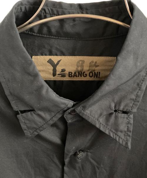 Y's BANG ON!（ワイズバングオン！）Y's BANG ON! (ワイズバングオン！) 釈迦ボタンシャツ ブラック サイズ:2の古着・服飾アイテム