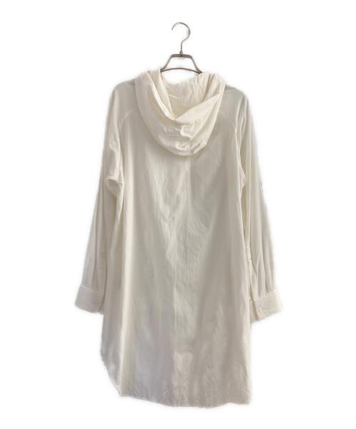 REGULATION Yohji Yamamoto（レギュレーションヨウジヤマモト）REGULATION Yohji Yamamoto (レギュレーションヨウジヤマモト)  shirt with hood ホワイト サイズ:1の古着・服飾アイテム