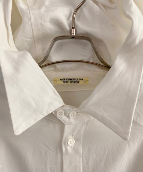 REGULATION Yohji Yamamoto（レギュレーションヨウジヤマモト）REGULATION Yohji Yamamoto (レギュレーションヨウジヤマモト)  shirt with hood ホワイト サイズ:1の古着・服飾アイテム