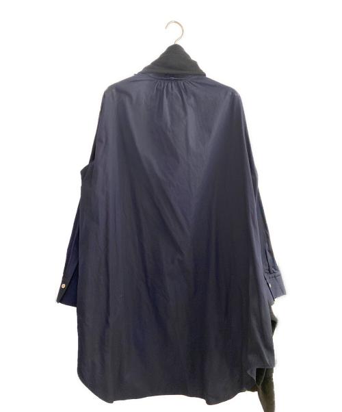 REGULATION Yohji Yamamoto（レギュレーションヨウジヤマモト）REGULATION Yohji Yamamoto (レギュレーションヨウジヤマモト) ドッキングワンピース ネイビー×ブラック サイズ:2の古着・服飾アイテム