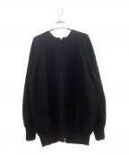 RISMAT by Y’sリスマットバイワイズ）の古着「POLYESTER WOOL ZIP PULL OVER」｜ネイビー