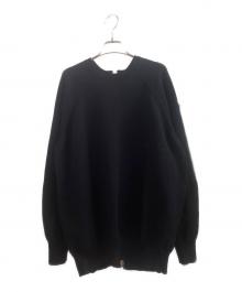RISMAT by Y’s（リスマットバイワイズ）の古着「POLYESTER WOOL ZIP PULL OVER」｜ネイビー