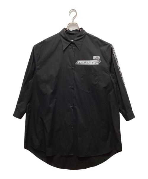 MM6 Maison Margiela（エムエムシックスメゾンマルジェラ）MM6 Maison Margiela (エムエムシックスメゾンマルジェラ) オーバーサイズシャツ ブラック サイズ:Ｍの古着・服飾アイテム