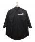 MM6 Maison Margiela（エムエムシックスメゾンマルジェラ）の古着「オーバーサイズシャツ」｜ブラック
