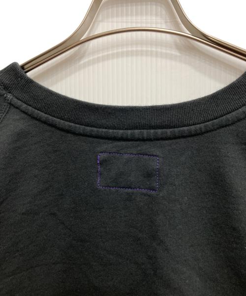 THE NORTHFACE PURPLELABEL（ザ・ノースフェイス パープルレーベル）THE NORTHFACE PURPLELABEL (ザ・ノースフェイス パープルレーベル) 10OZ H/S CREW NECK SWEAT TEE ブラック サイズ:Mの古着・服飾アイテム