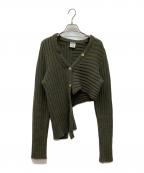 BASERANGEベースレンジ）の古着「LENCE CARDIGAN：別注カーディガン」｜オリーブ