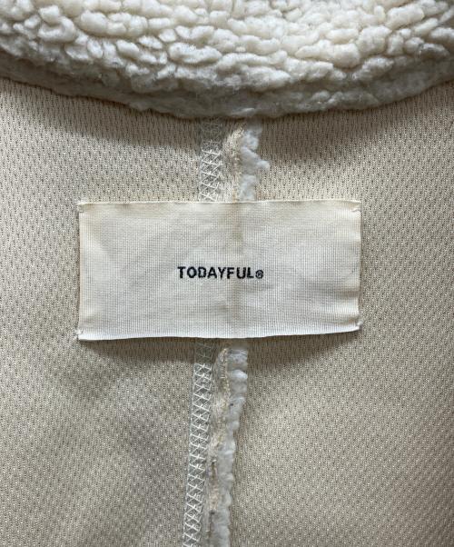 TODAYFUL（トゥデイフル）TODAYFUL (トゥデイフル) Boa Bonding Coat　ボアボンディングコート アイボリー サイズ:38の古着・服飾アイテム