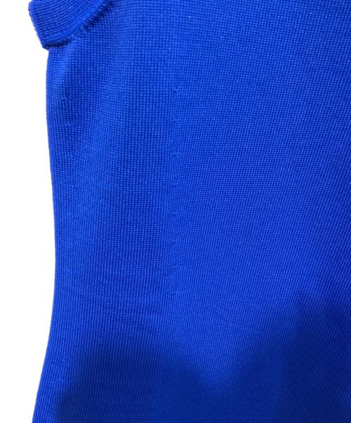 edition（エディション）edition (エディション) ポリエステル ノースリーブニットワンピース ブルー サイズ:34の古着・服飾アイテム