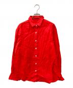 FRAMeWORKフレームワーク）の古着「フレンチリネンレギュラーシャツ」｜レッド