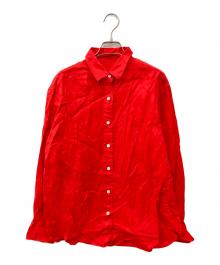 FRAMeWORK（フレームワーク）の古着「フレンチリネンレギュラーシャツ」｜レッド