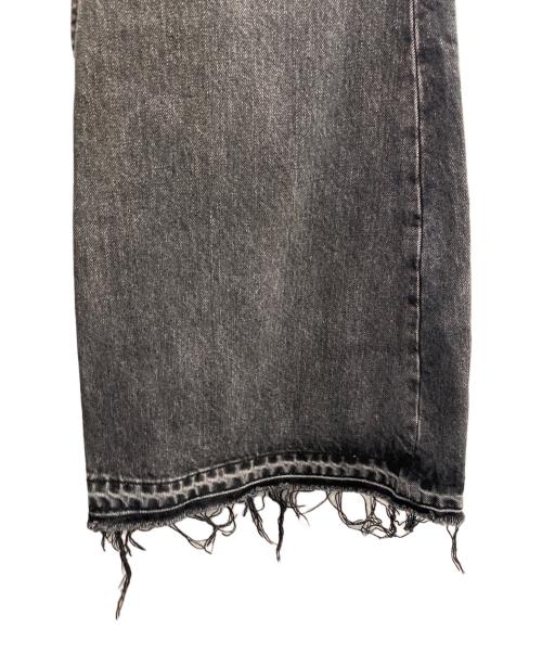 masu（エムエーエスユー）masu (エムエーエスユー) EMBLEM BELL-BOTTOM JEANS ブラック サイズ:48の古着・服飾アイテム