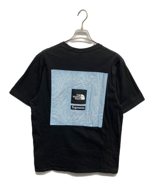 THE NORTH FACE（ザ ノース フェイス）THE NORTH FACE (ザ ノース フェイス) SUPREME (シュプリーム) Bandana Tee　バンダナ ティー ブラック サイズ:Lの古着・服飾アイテム