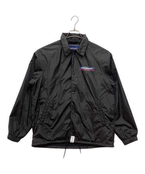 DESCENDANT（ディセンダント）DESCENDANT (ディセンダント) ロゴプリントナイロンコーチジャケット ブラック サイズ:2の古着・服飾アイテム